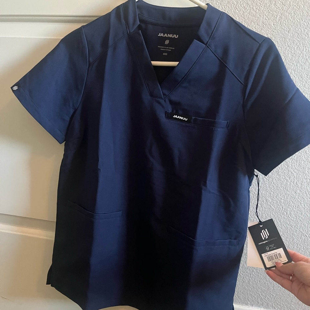 Jaanuu Navy Blue Scrub Set